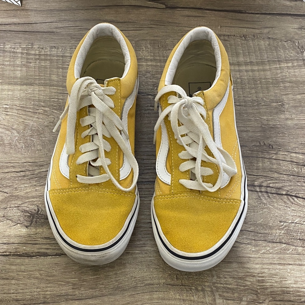 Vans Classic Yellow and White Sneakers